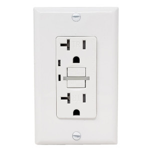 Middle Atlantic Alum CPT GFI Recpt Plate - 895GFICAL