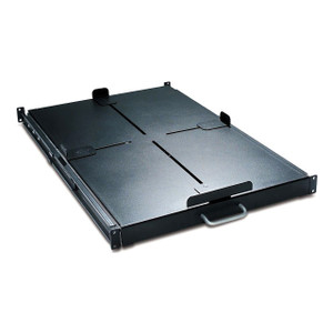 APC by Schneider Electric Heavy Duty Sliding SHELF-185LBS (black) - AR8128BLK