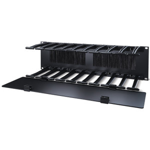 APC by Schneider Electric 3U Horizontal Cable Manager 6 Fingers TOP and Bottom - AR8605