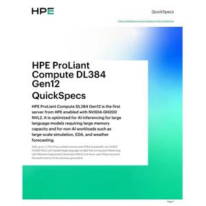 HPE 1.92TB NVME GEN5 Mainstream Performance Read Intensive E3S EC1 Self-encrypti - P87719-B21