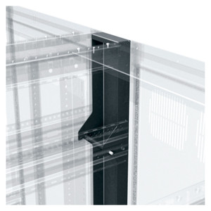 Middle Atlantic Cable Chase 45 Rack Units Front and Back Section Steel Black Powder - BGR-CC-45FB