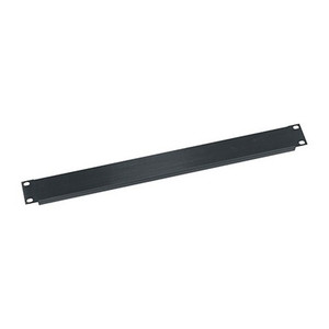 Middle Atlantic 1 Space 1(3/4in. ) Flanged Aluminum Blank Panel Black Brushed and Anodized