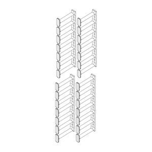 Vertiv Cable Mgmt Fingers 7RU X 4 in D QTY 4 - ESC-K4
