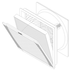 Vertiv 28 CFM FAN Assembly with 6 Cord - FFKN12-A4