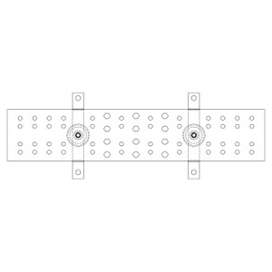 Vertiv 20 in W X 4 in H Telecom Main Ground BAR - GB2004