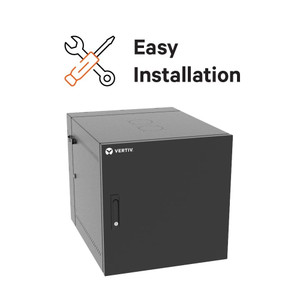 Vertiv WM Esntl 12U 18D Plexi Black - GL2418WMP-B-00