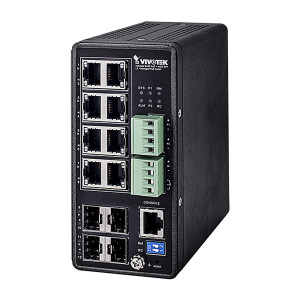 Vivotek AW-IHT-1271 8-Port Gigabit PoE Industrial Switch