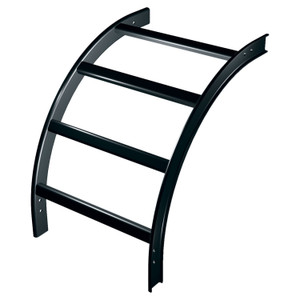 Middle Atlantic 12IN. Wide 90 Degree Inside Vertical Bend Cable Ladder Rack Steel Black - CLB-VO90