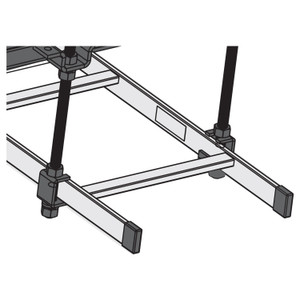 Middle Atlantic Cable Ladder End Caps 12 pieces Steel Black finish - CLH-EC-12