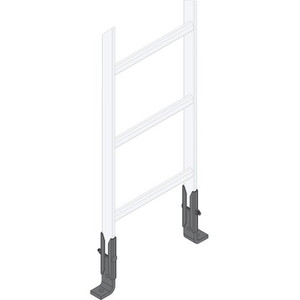 Middle Atlantic Ladder Wall Support Bracket 12in. W Steel Black Powder Coat finish