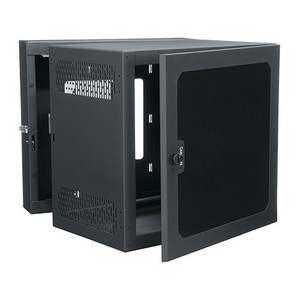 Middle Atlantic 4ft. (26 RU) CABLESAFE DATA WALL CABINET 17in. DEEP CENTERED RAIL SOLID DOOR BLACK FINISH