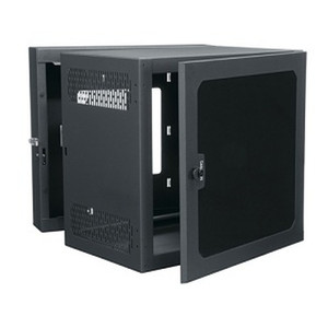 Middle Atlantic 4ft. (26 Rack Units) Cablesafe Data Wall Cabinet 36in. Deep Centered Rail 4in. Deep Plexi Door Black Finish ***Drop Ship Only***