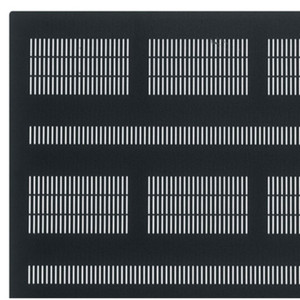 Middle Atlantic Fully Vented Rear Door Option for 44 Space DRK Series Racks Steel Black - DFVRD-44