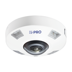 i-PRO WV-S4576LMA 12MP AI IR fisheye dome outdoor security IP camera front view