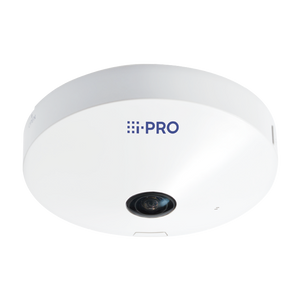 i-PRO WV-S4176A 12MP AI fisheye indoor IP camera with wide-angle lens mounted on white ceiling