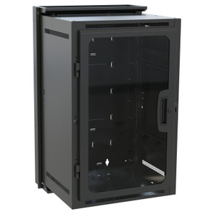 Middle Atlantic Wallrack 15in. Deep DWR Series Steel Textured Black Powder Coat Finish - DWR-16-17