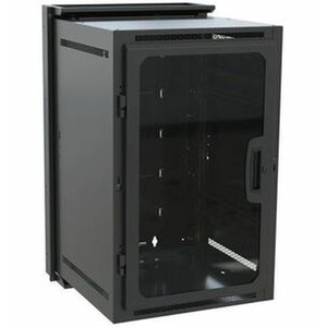 Middle Atlantic 18 Space (31-1/2in. ) Data Wallrack with Plexi Door Fits 20in. Deep Equipment Steel Textured Black Powder Coat Finish ***Drop Ship Only***