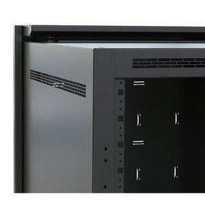 Middle Atlantic DWR Series Wallrack with Plexi Door 15in. Deep Textured Black Powder Coat Finish ***Drop Ship Only***