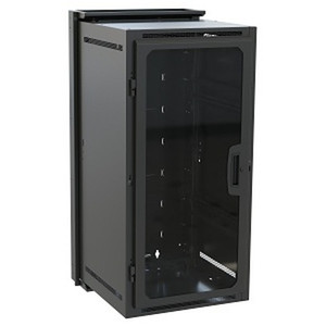 Middle Atlantic 24 Space (42in. ) Sectional Wallrack Fits 30in. Deep Equipment Steel Textured Black Powder Coat Finish