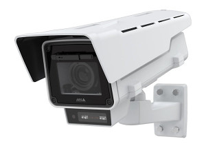 Axis Q1656-LE 4MP infrared box camera detail of lens and housing