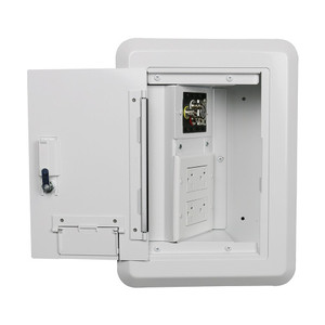Middle Atlantic 4-GANG Recess HNG Wallbox - EHWB4-WH