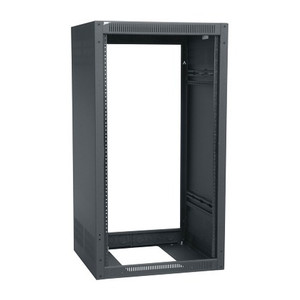 Middle Atlantic ERK Series Rack 21 Spaces 25in. D w/o Rear Door Textured Black Powder Coat finish