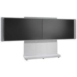 Middle Atlantic Forum Free-standing 66 (3 Bay) Display Stand for (2) 66 to 75 - FM-DS-6675FS-JD8W