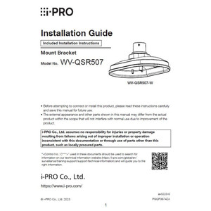 i-PRO WV-QSR503F1-W Wall Mount Bracket 1.5 NPS (view 8)