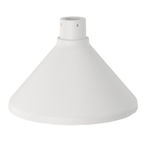 i-PRO WV-QSR502A-W white wall mount bracket for dome cameras with installation hardware