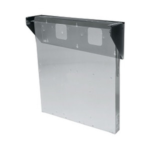 Middle Atlantic 1 Space (1 3/4in. ) 1/8in. Flat Aluminum Blank Panel Black Brushed and Anodized finish