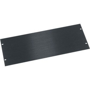 Middle Atlantic 4 SPACE (7in. ) 1/8in. Flat Aluminum Blank Panel Black Brushed and Anodized finish