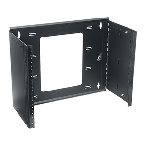 Middle Atlantic 8 Space Hinged Panel Mount Adjustable 9in. -15in. Deep Black Powder Coat finish
