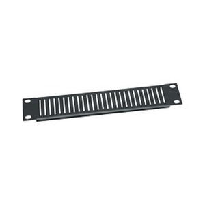 Middle Atlantic 1 Space Vent Panel 10in. W Aluminum Black Powder Coat finish