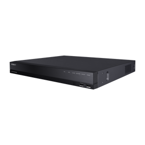 Hanwha HRX-435 4-Channel Pentabrid DVR Recorder front view with display panel