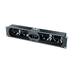Middle Atlantic FAN Panel, 100 CFM, 27DB, Anodized, 220 - 240VAC, W/display
