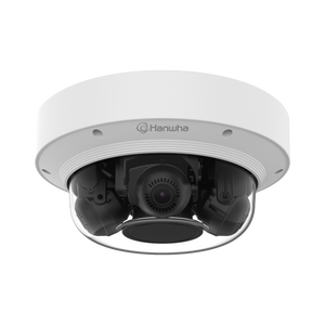 Hanwha PNM-8082VT 2MP triple-sensor outdoor dome security camera with wide viewing angle