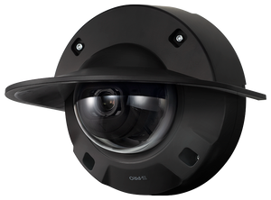 i-PRO WV-QSR505-B sun shade accessory close-up detail view