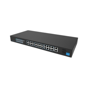 Hanwha SW28g Wisenet SKY 26-Port PoE+ Switch