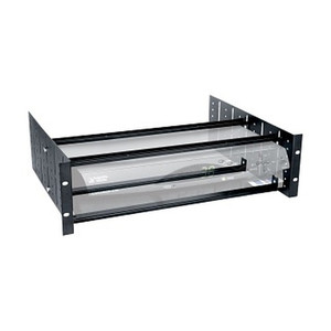 Middle Atlantic 2 Space Open Captivator Shelf KD Construction Flat Black Powder Coat finish