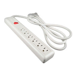 Middle Atlantic 15FT 6-OUTLET SWT Ivry Plastic - P6-15