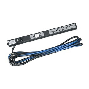 Middle Atlantic Extra Short 8 Outlet Single 15 Amp Circuit Slim Power Strip