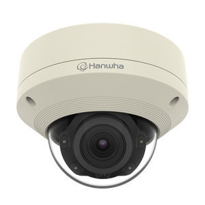 XNV-6081RE 2MP IR dome camera close-up of lens and vandal-resistant housing