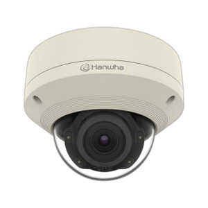 XNV-6081RE 2MP IR dome camera close-up of lens and vandal-resistant housing