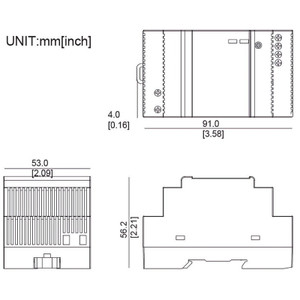 Hanwha PWR-DR12033 DIN Rail Mounting 33W Hardened Power Supply