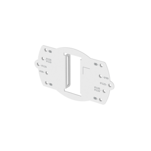 Hanwha SBD-140PMB white pole mount base for security camera installation