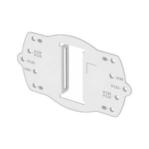 Hanwha SBD-140PMB White Pole Mount Base
