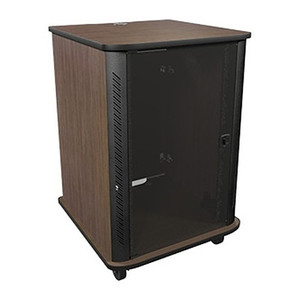Middle Atlantic Reference 16RU Furniture Rack - 28IN D - Kensington Maple - Mobi