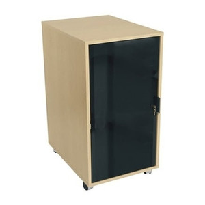 Middle Atlantic 12 Space 16in. Deep RK Series Rack Black Wood Grain Melamine Finish