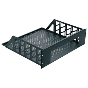 Middle Atlantic 4 Space Custom Rackshelf 14IN. Deep Anodized Black Finish - RSH4A4M