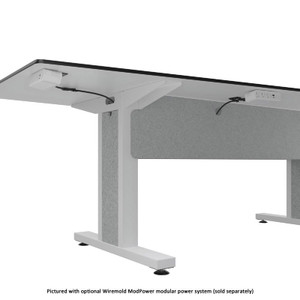 Middle Atlantic SIT Stand Desk Power 2 SO 4 BD White - SS246WH
